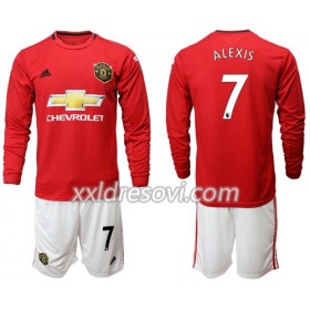 Manchester United Alexis 7 Domaći Dječji Komplet Dresovi za Nogomet 2019-2020 Dugim Rukavima (+ kratke hlače)